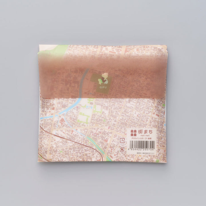 【街まち】タオルハンカチ/47palette 岐阜県