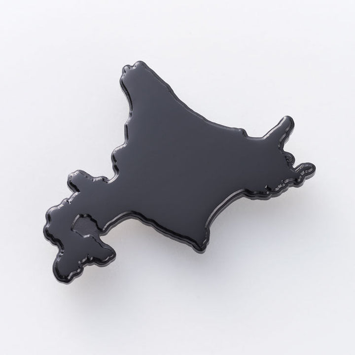 日本列島ピンバッジ/北海道 ブラック