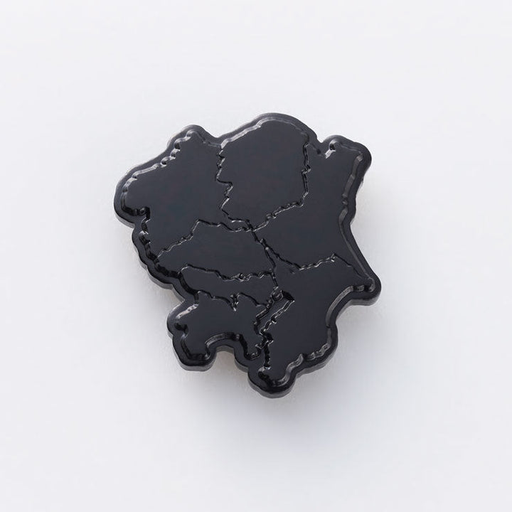 日本列島ピンバッジ/関東 ブラック