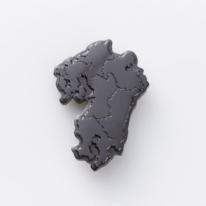 日本列島ピンバッジ/九州 ブラック