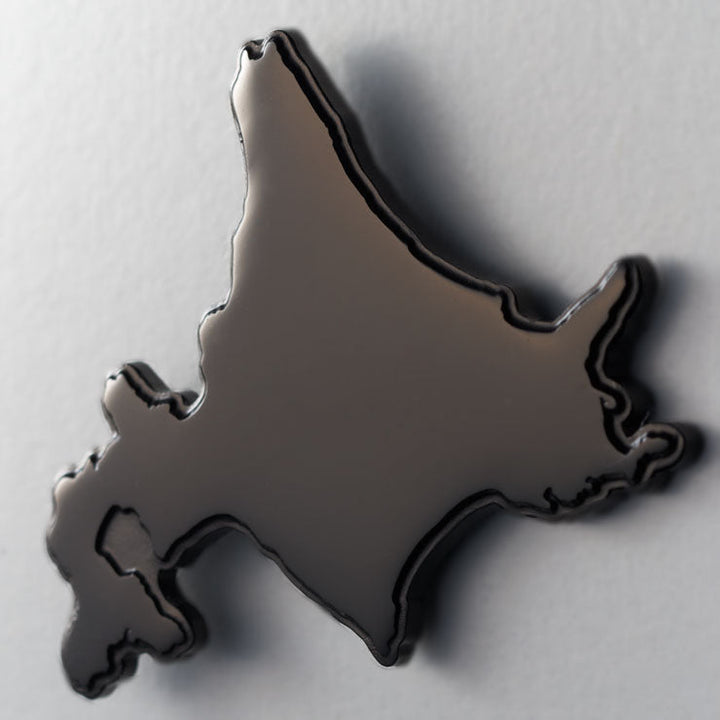 日本列島ピンバッジ/北海道 ブラック