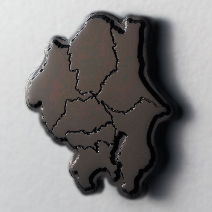 日本列島ピンバッジ/関東 ブラック