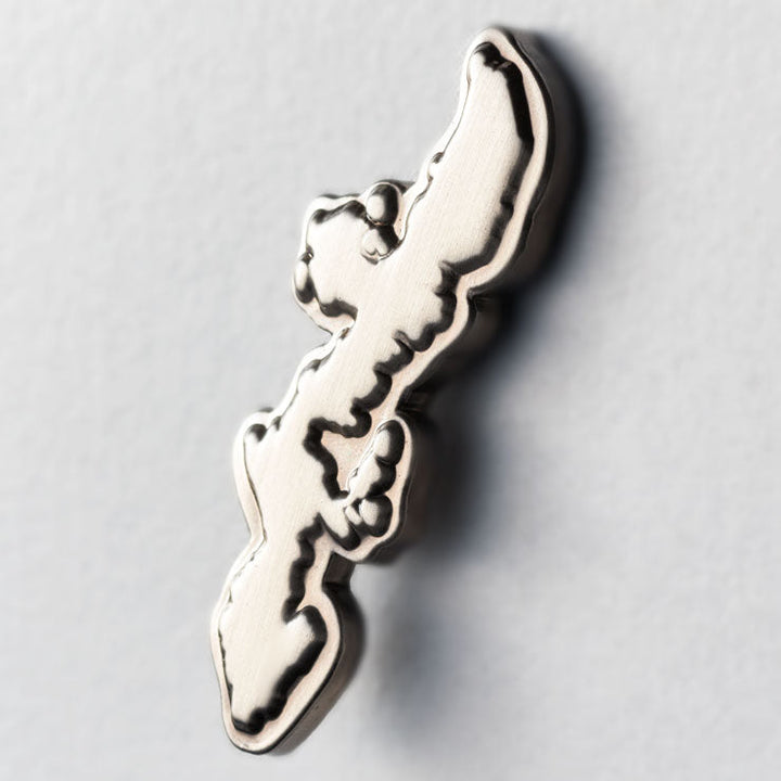 日本列島ピンバッジ/沖縄 アンティークシルバー