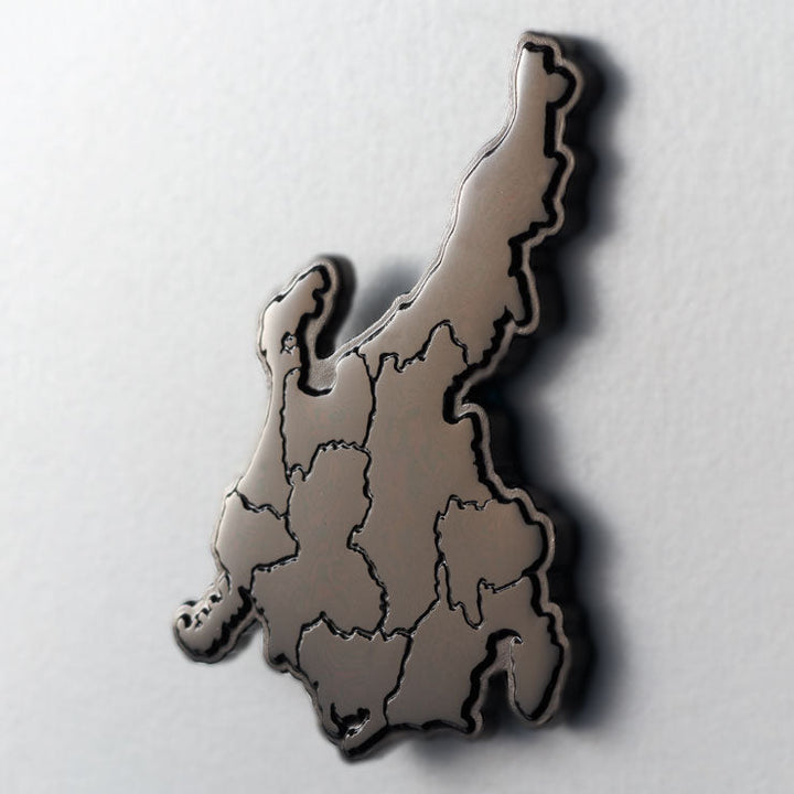 日本列島ピンバッジ/中部 ブラック