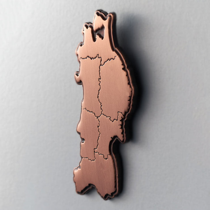 日本列島ピンバッジ/東北 アンティークコパ―