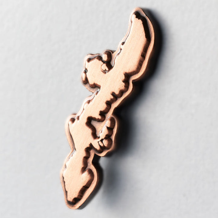 日本列島ピンバッジ/沖縄 アンティークコパ―