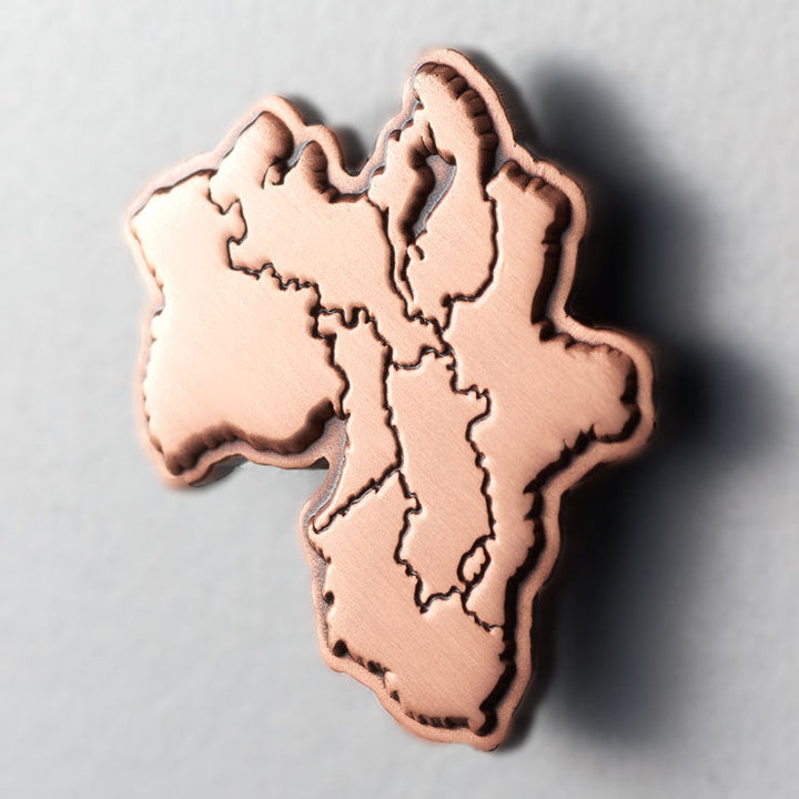 日本列島ピンバッジ/近畿 アンティークコパ―