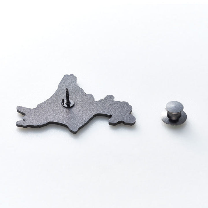 日本列島ピンバッジ/北海道 ブラック