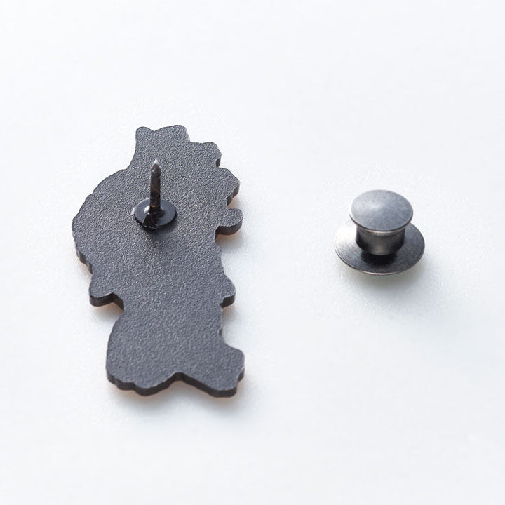 日本列島ピンバッジ/東北 アンティークコパ―