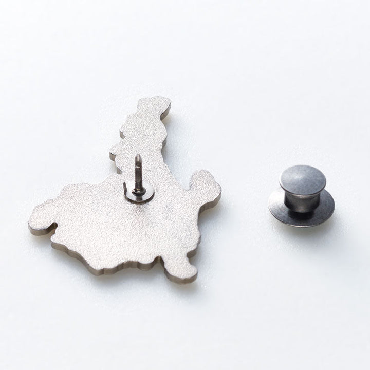 日本列島ピンバッジ/中部 アンティークシルバー