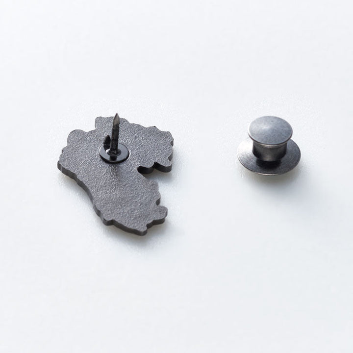 日本列島ピンバッジ/九州 ブラック