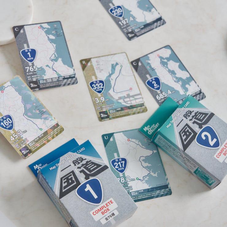 【初回限定版】Map Design GALLERY CARD/一般国道①・② コンプリートBOX