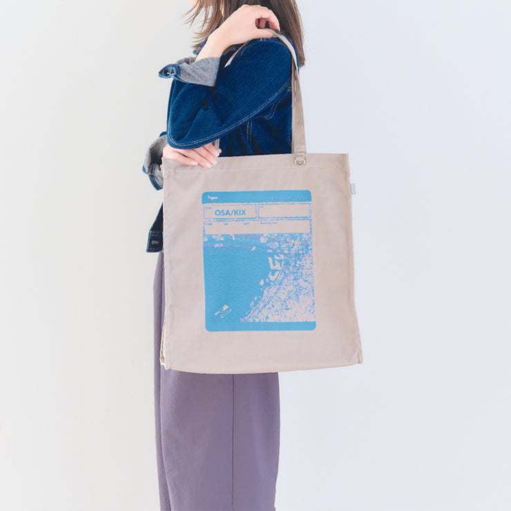 【予約商品】キャンバストートバッグ（ファスナー付）/関西国際空港