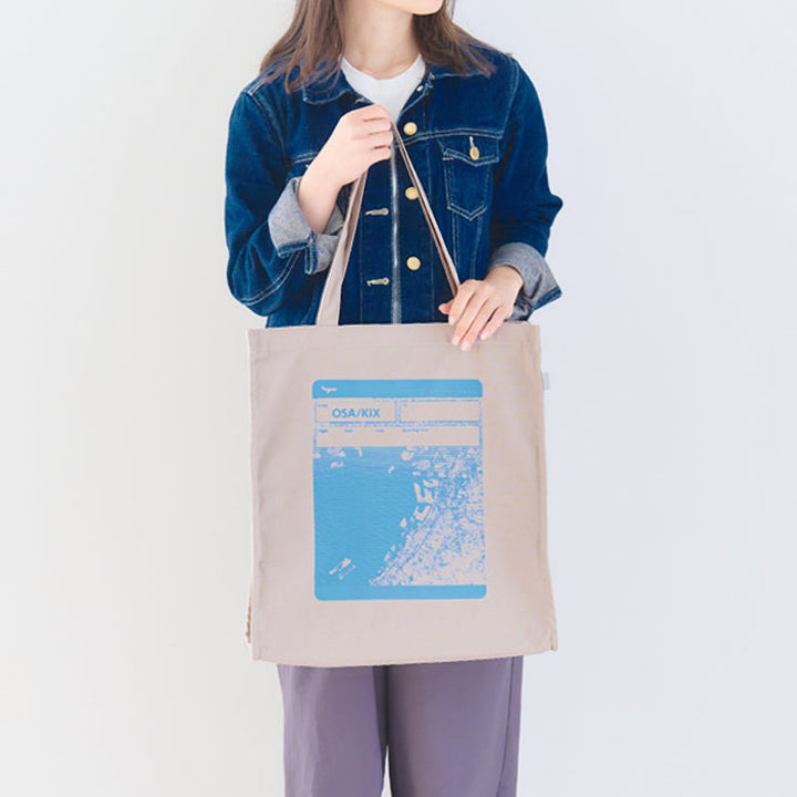 【予約商品】キャンバストートバッグ（ファスナー付）/関西国際空港
