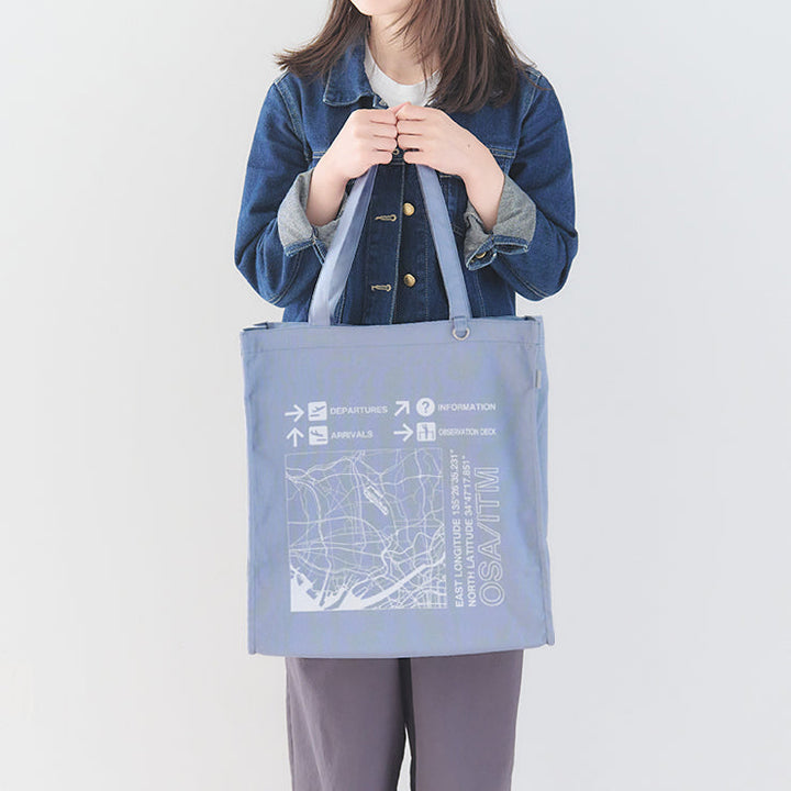 【予約商品】キャンバストートバッグ（ファスナー付）/伊丹空港