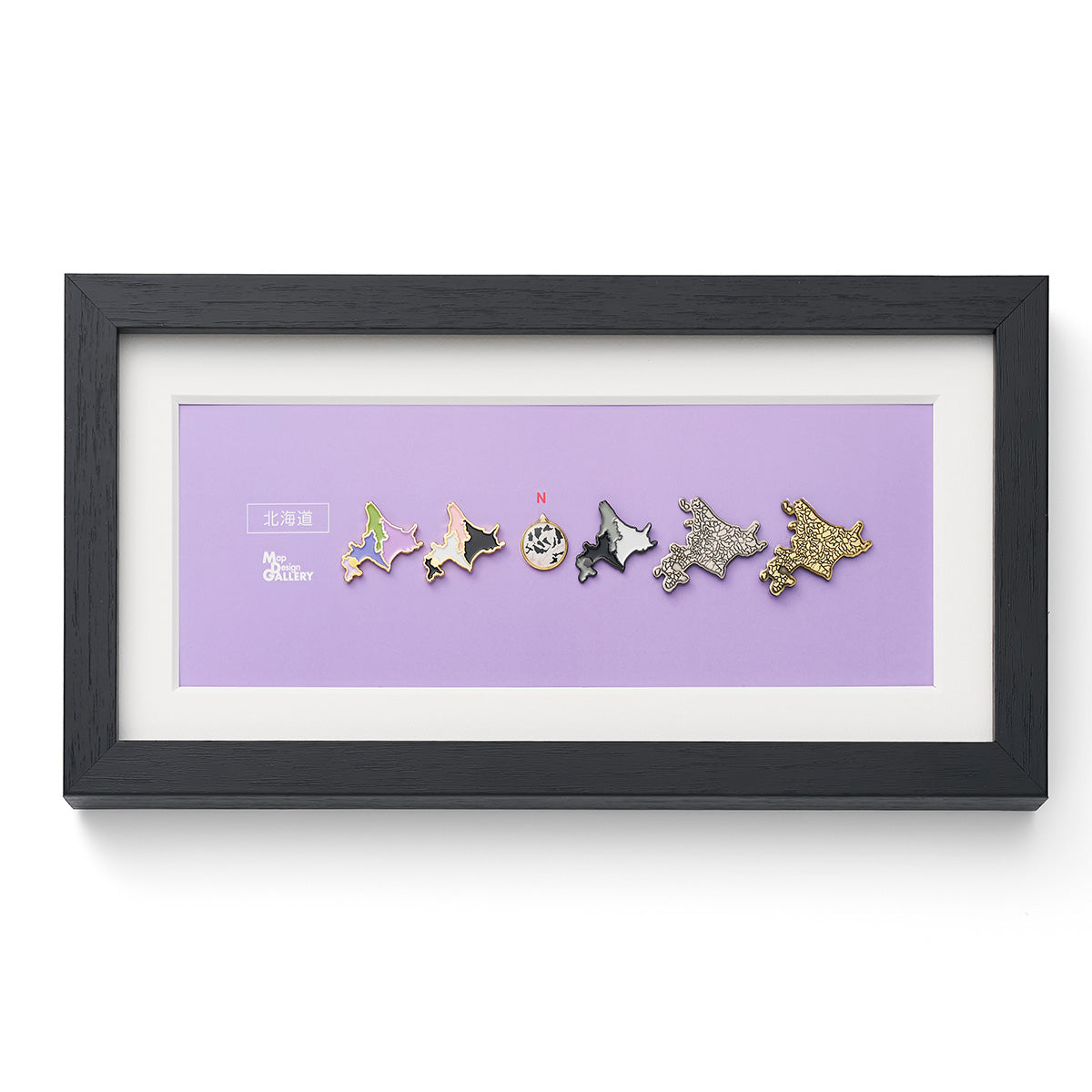 受注生産】ピンバッジ都道府県セット/01北海道｜地図グッズ｜Map
