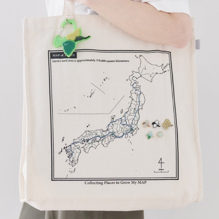 白地図 キャンバストートバッグ/日本列島｜Map Design GALLERY