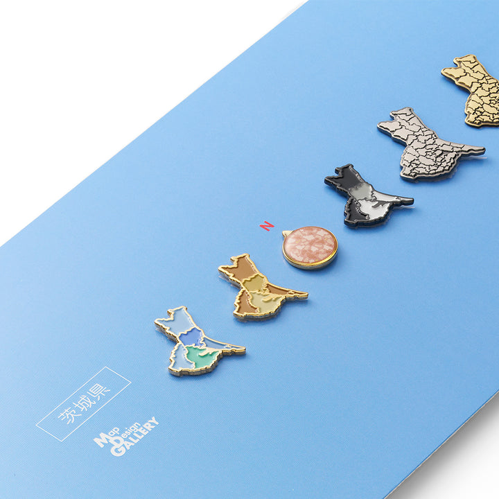 【受注生産】ピンバッジ都道府県セット/08茨城県