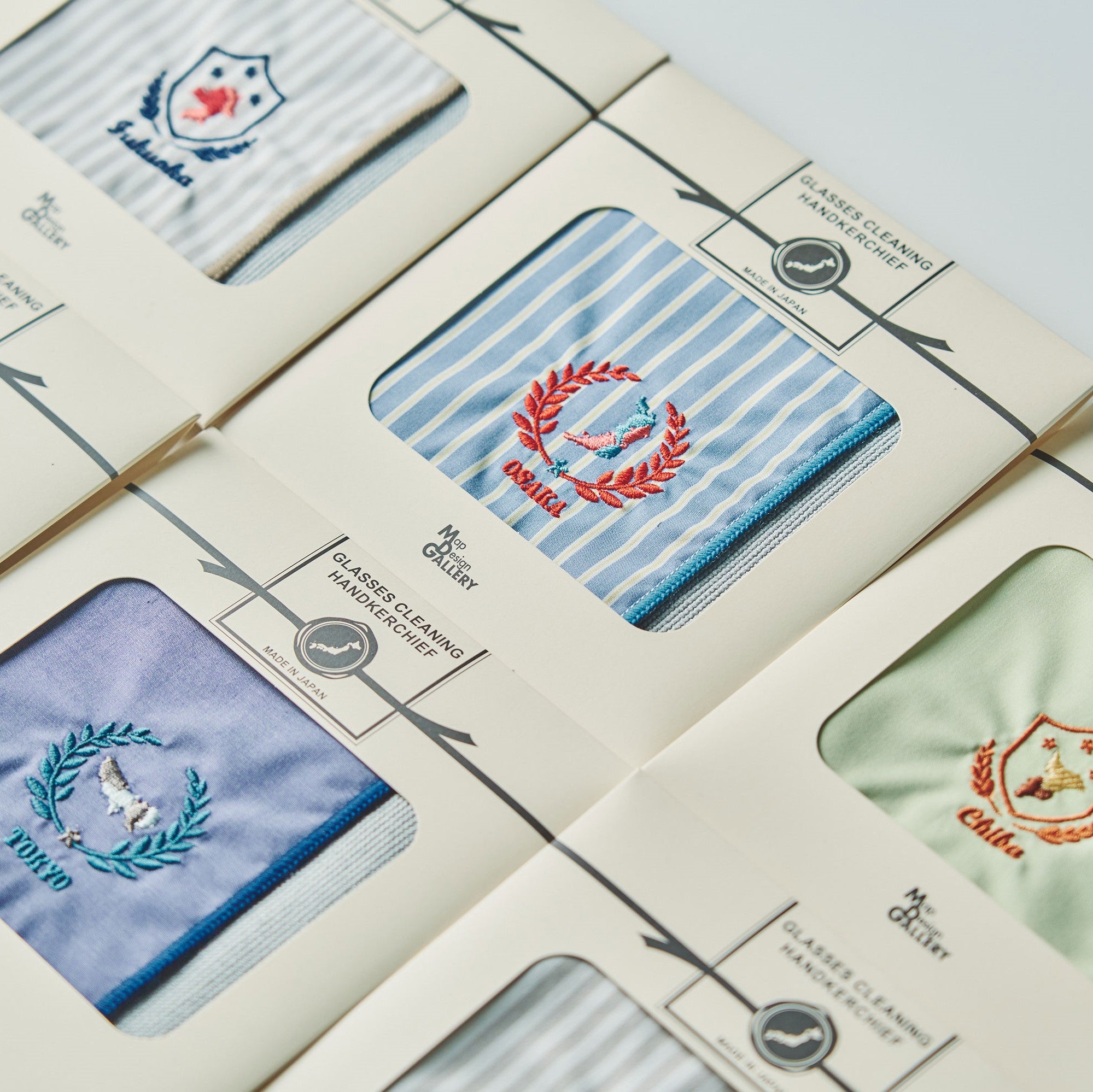 ハンカチ 刺繍ハンカチ/東京都｜地図グッズ｜Map Design GALLERY