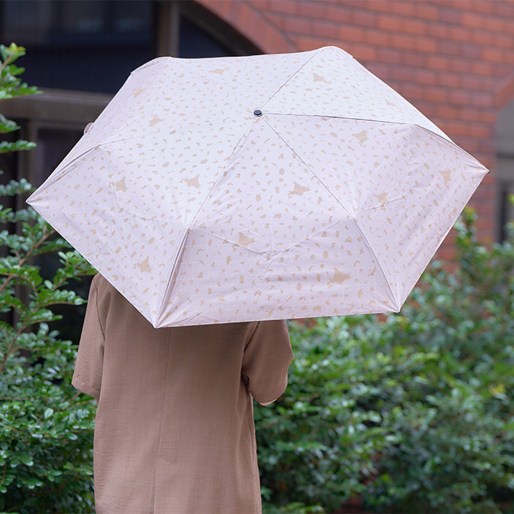 晴雨兼用折りたたみ傘/タビマップ（軽量・遮光率100%）