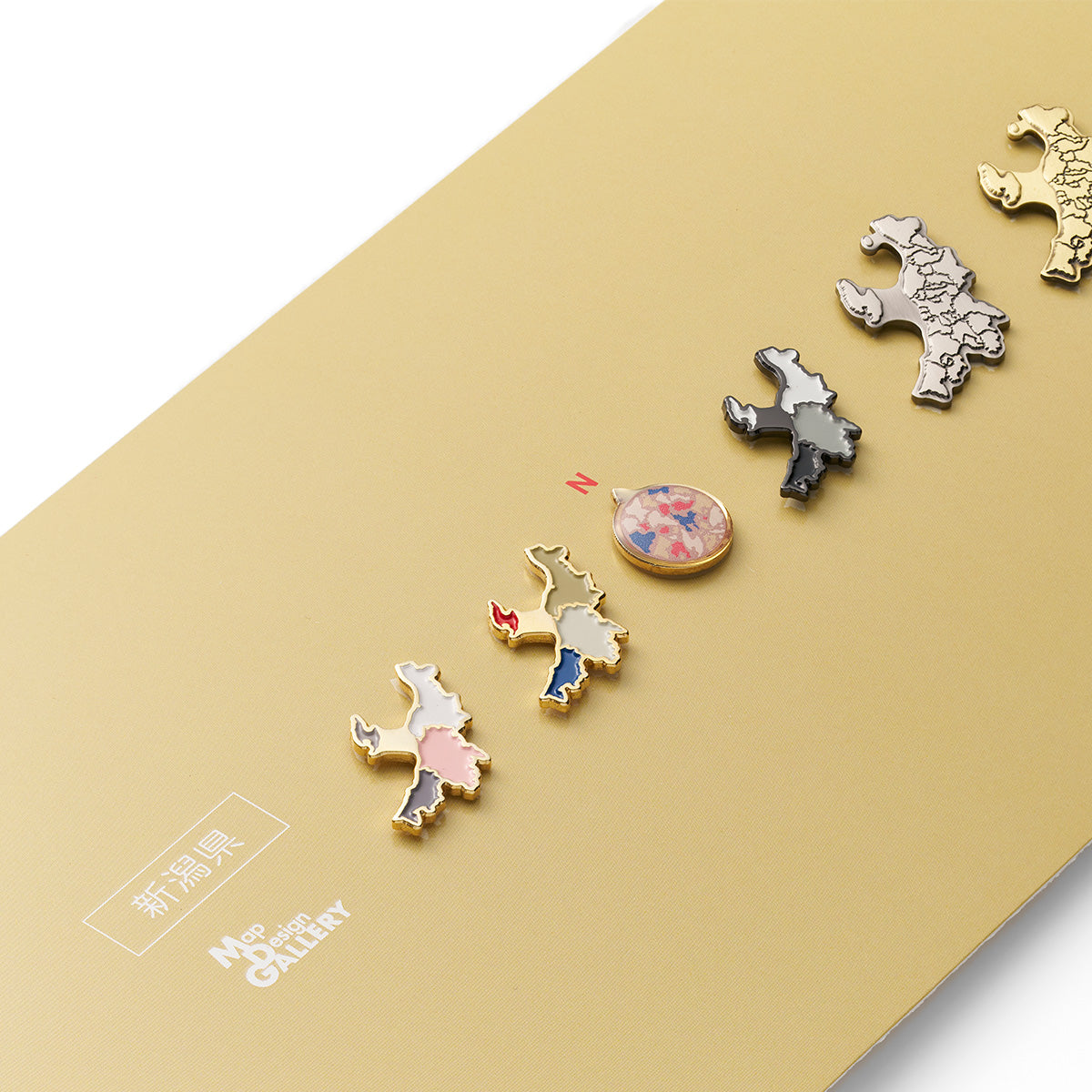 受注生産】ピンバッジ都道府県セット/15新潟県｜地図グッズ｜Map