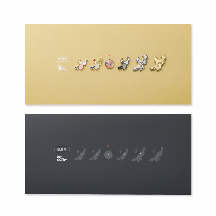 受注生産】ピンバッジ都道府県セット/15新潟県｜地図グッズ｜Map