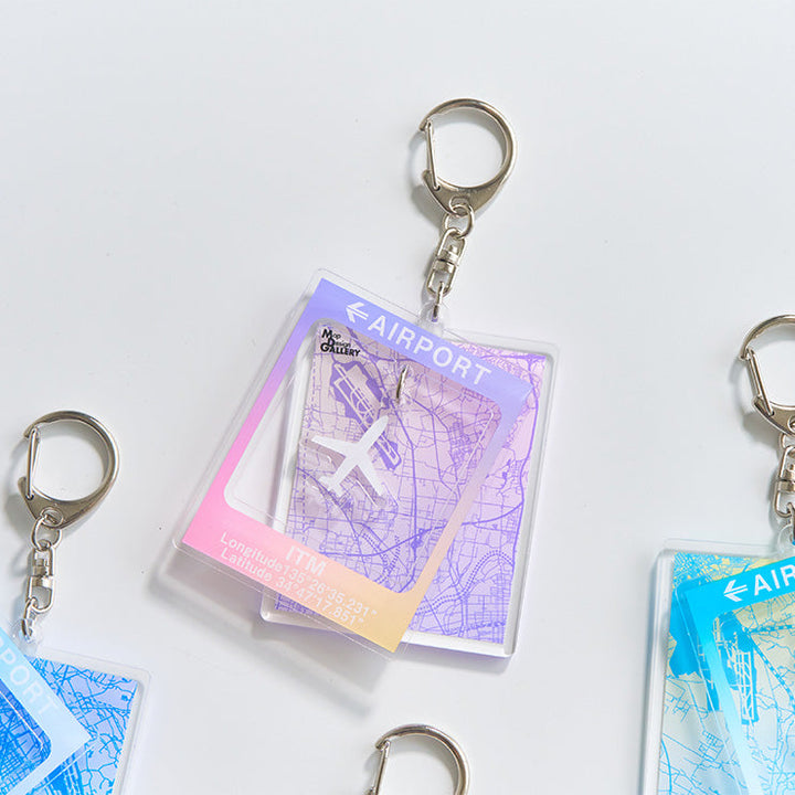 2連アクリルキーホルダー/伊丹空港