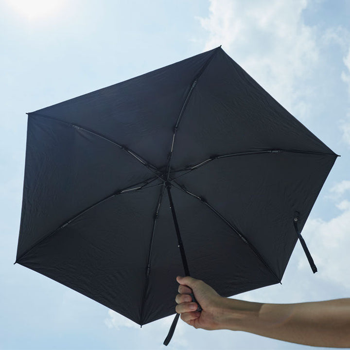 晴雨兼用折りたたみ傘/地図記号 白
