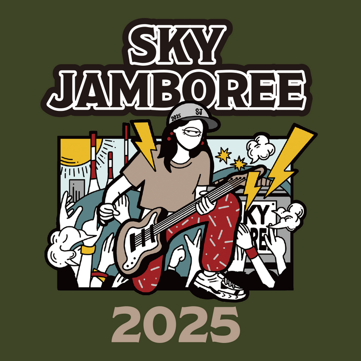 【Sky Jamboree 2025 オフィシャルグッズ】2025トートバッグ アーミーグリーン