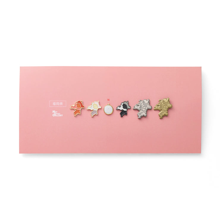 【受注生産】ピンバッジ都道府県セット/40福岡県