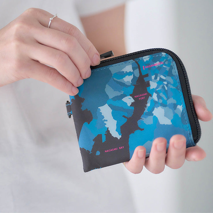 オーダー品　スリムウォレット スリムウォレット/迷彩 長崎｜地図グッズ｜Map Design GALLERY