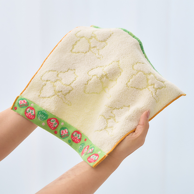 ジャカード織タオルハンカチ/山口県｜地図グッズ｜Map Design GALLERY