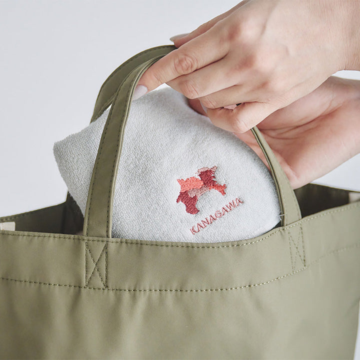 47palette タオルハンカチ(ライトグレー)/46 鹿児島県