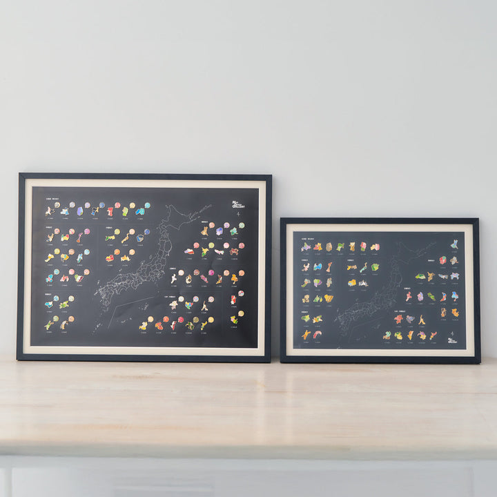 【受注生産】47palette カラーピンズプラス 全国セット（フレーム入）