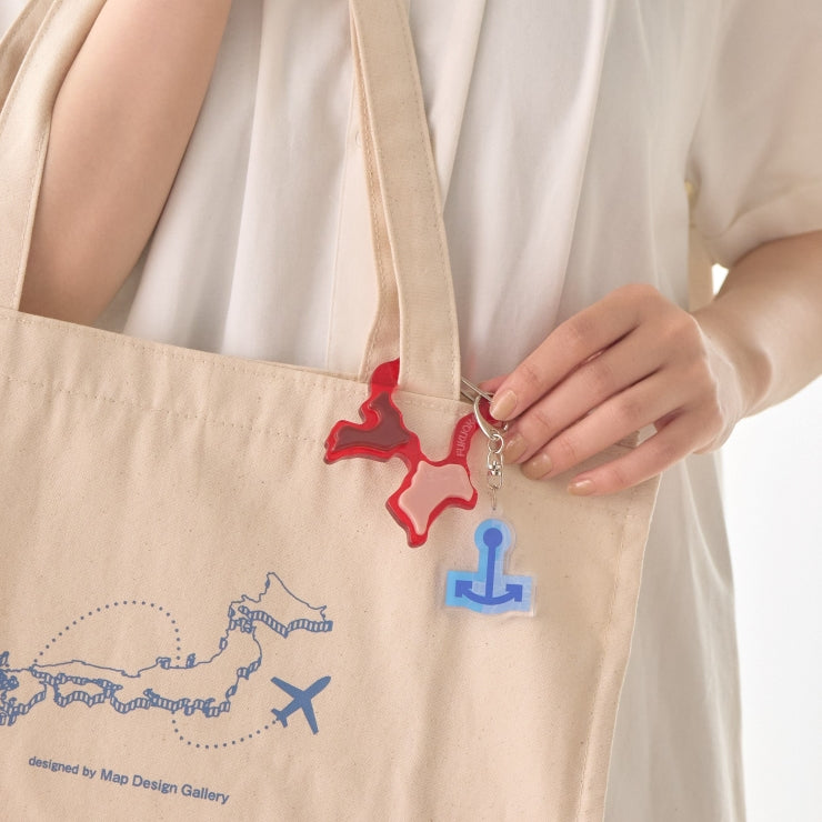 都道府県型キーホルダー/神奈川県｜地図グッズ｜Map Design GALLERY