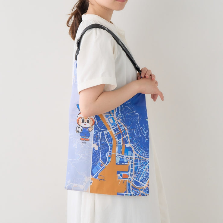 2WAYバッグ(ショルダーストラップ付)/ヴィヴィくん 長崎｜地図グッズ