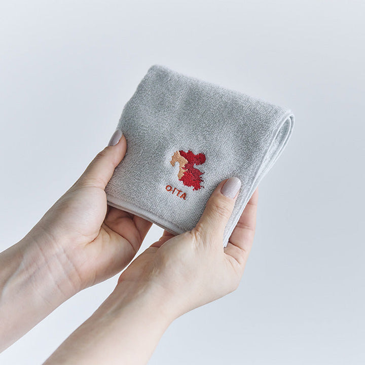 47palette タオルハンカチ(ライトグレー)/41 佐賀県