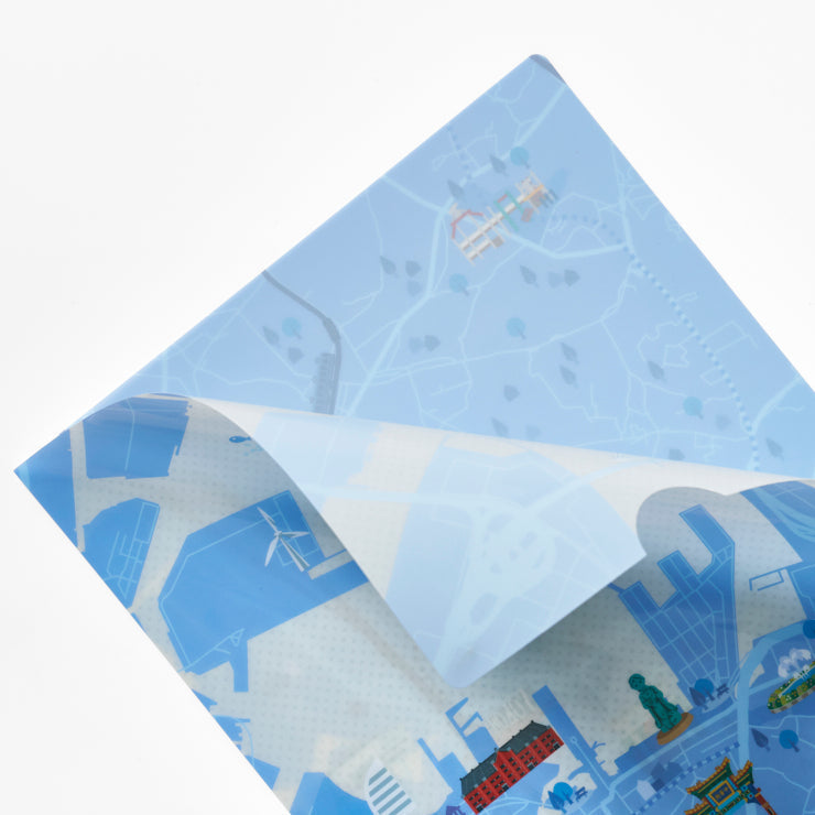 クリアファイル（2枚）/タビマップ 横浜｜地図グッズ｜Map Design