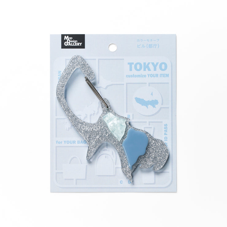 都道府県型キーホルダー/東京都｜地図グッズ｜Map Design