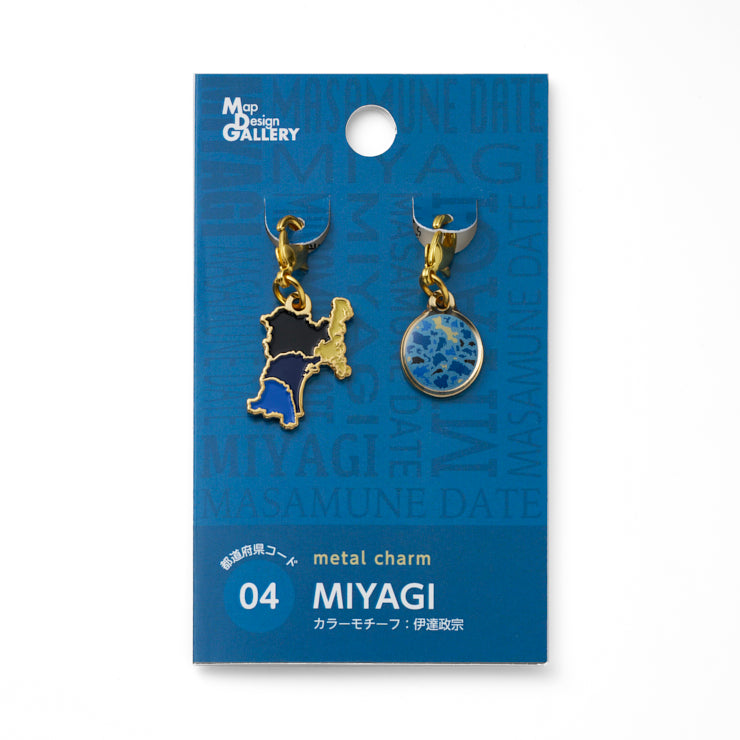 47palette メタルチャーム(2種)/04宮城県