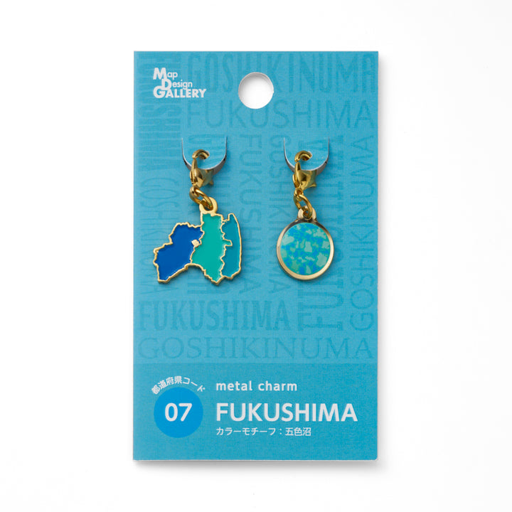47palette メタルチャーム(2種)/07福島県