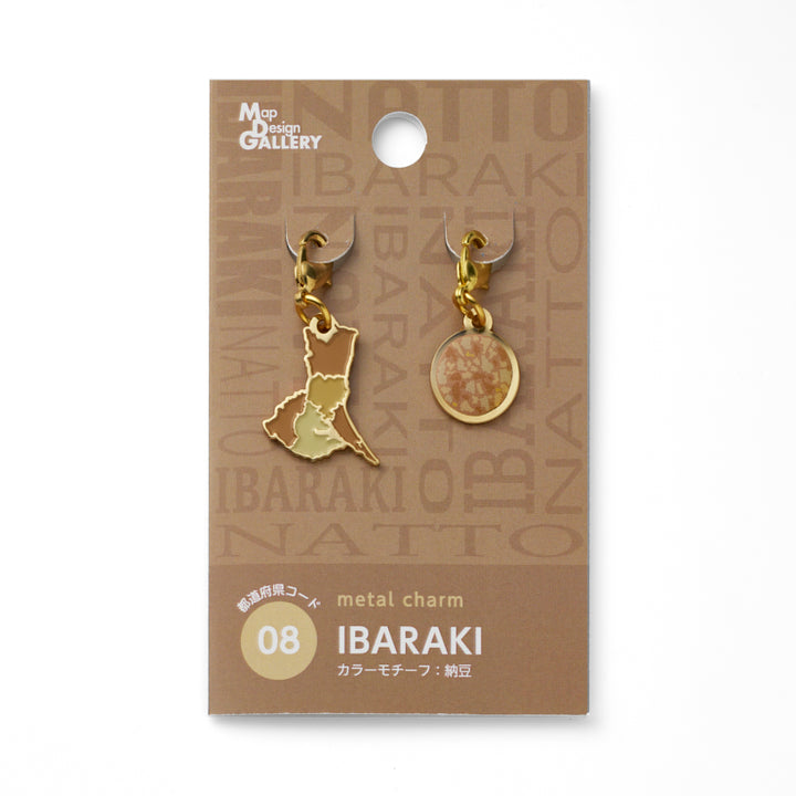 47palette メタルチャーム(2種)/08茨城県