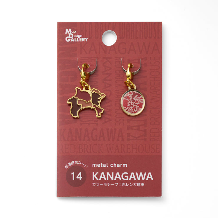 47palette メタルチャーム(2種)/14神奈川県