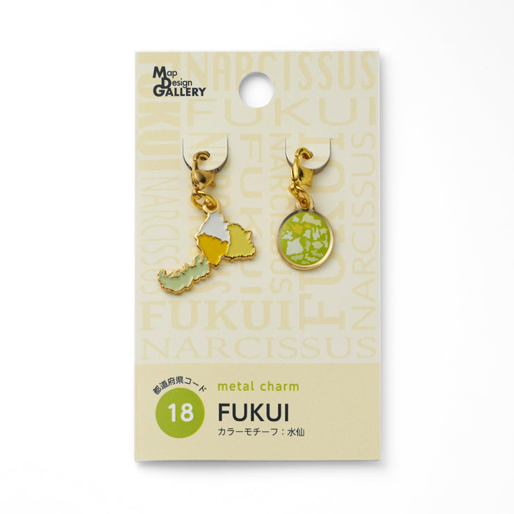 47palette メタルチャーム(2種)/18福井県
