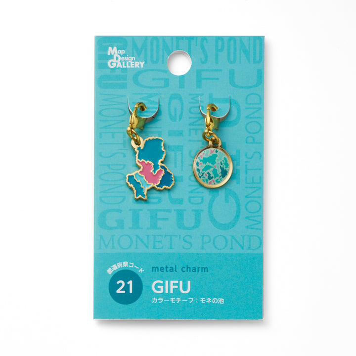 47palette メタルチャーム(2種)/21岐阜県