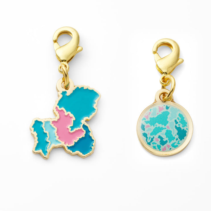 47palette メタルチャーム(2種)/21岐阜県