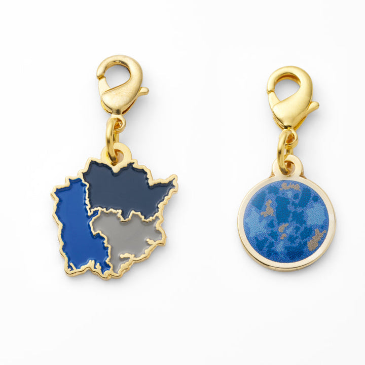 47palette メタルチャーム(2種)/33岡山県