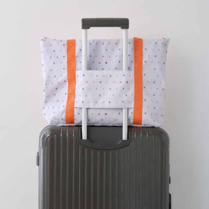 地図記号 キャリーオントートバッグ/ライトグレー