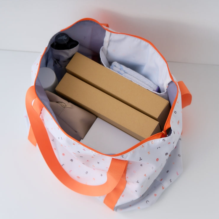 地図記号 キャリーオントートバッグ/ライトグレー