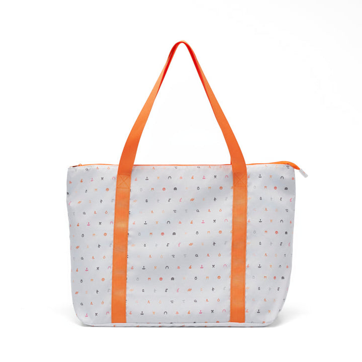 地図記号 キャリーオントートバッグ/ライトグレー